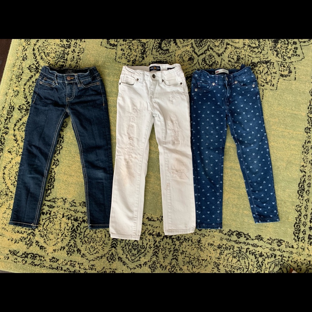 Size 6 Lucky and Levi skinny jeans